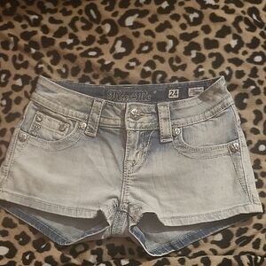 Miss Me Women's Light Gray Jean Shorts
